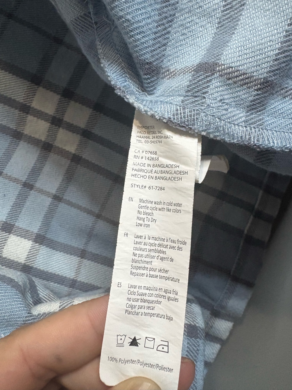 Streetwear Society Blue Plaid Cropped Shacket Jacket Size M - Picture 6 of 8